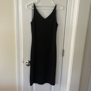 Adorably elegant sequined black cocktail dress, like new